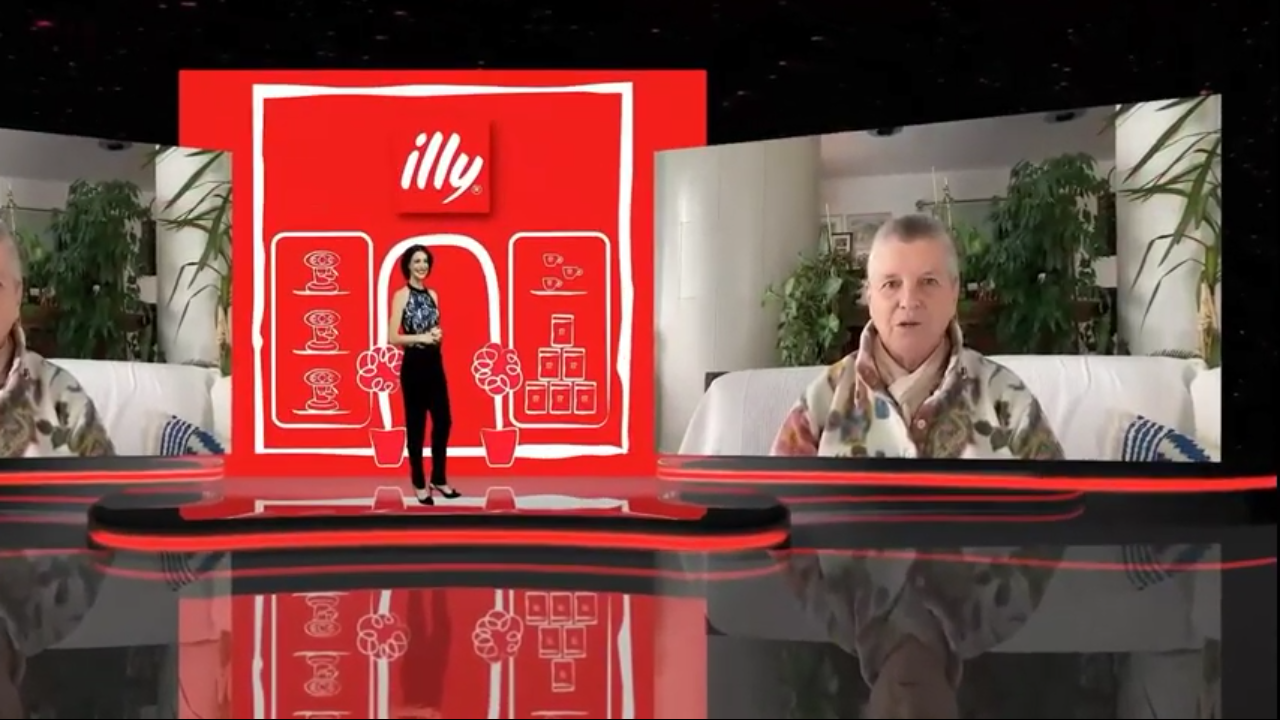Participação em vídeo de Anna Illy durante a cerimônia virtual do 29º Prêmio, em 2020