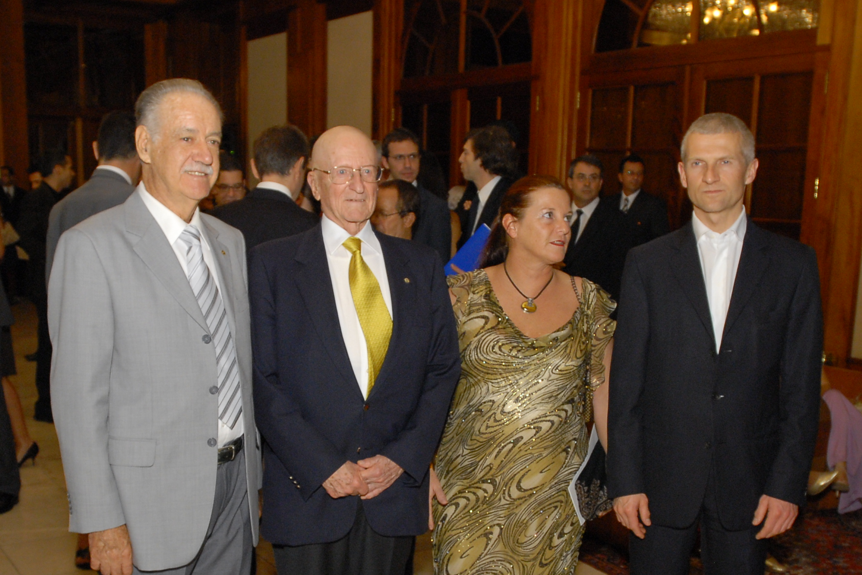 Aldir Teixeira, Ernesto Illy, Anna Illy e Andrea Illy no 14º Prêmio, em 2005